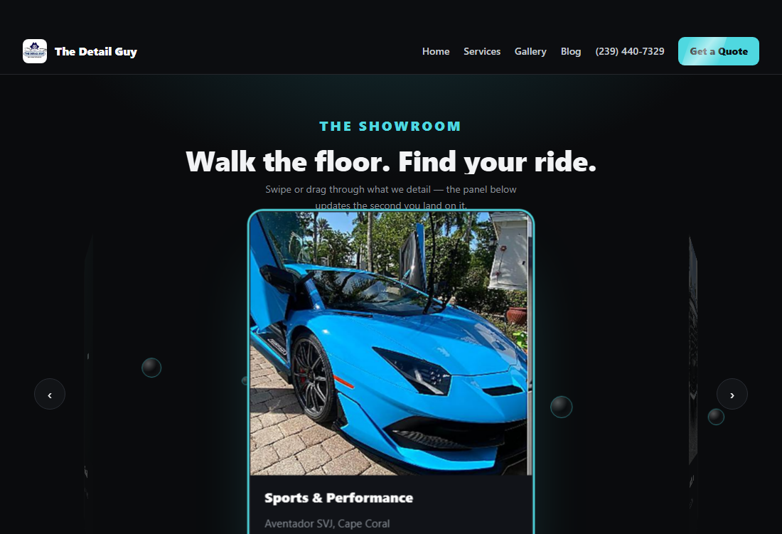 The Detail Guy — live site