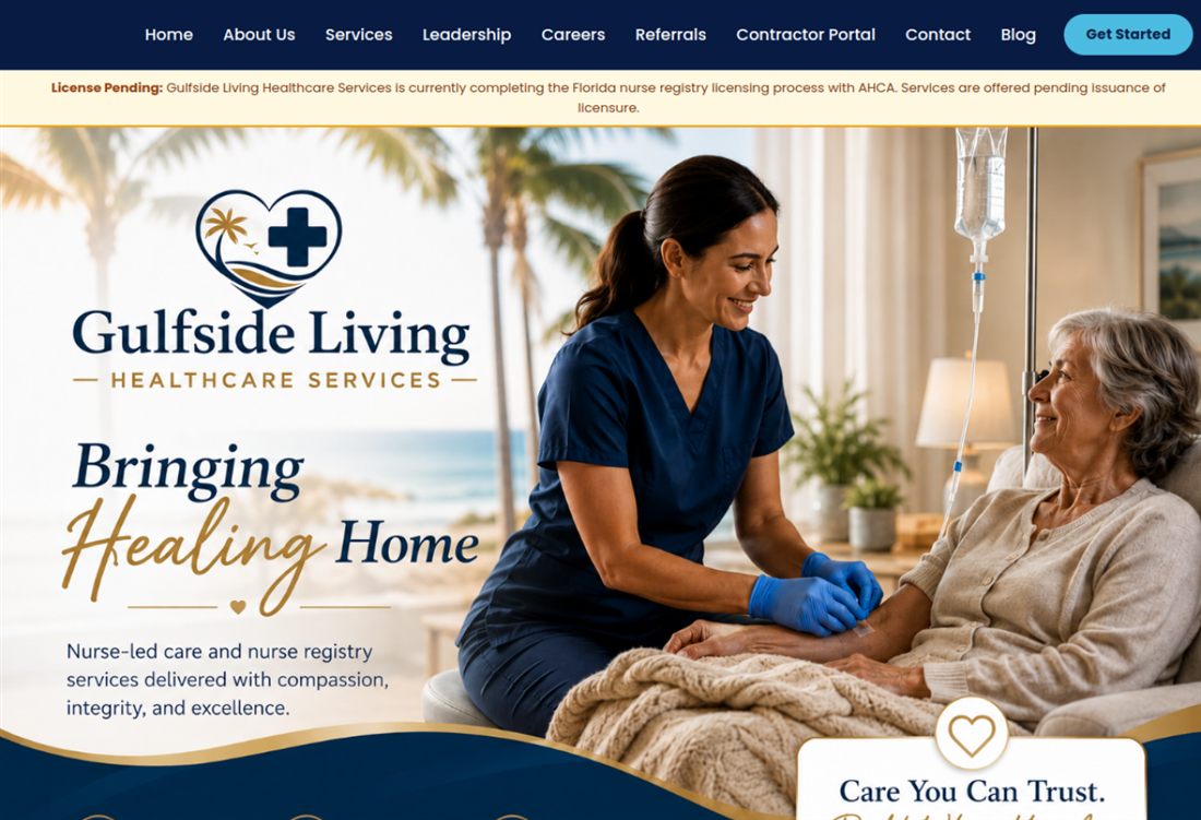 Gulfside Living Healthcare — live site